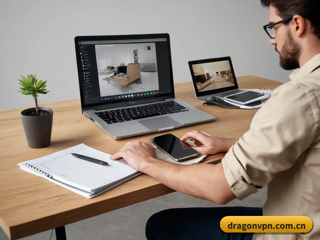 Dragon梯子 APP 界面 - DragonVPN